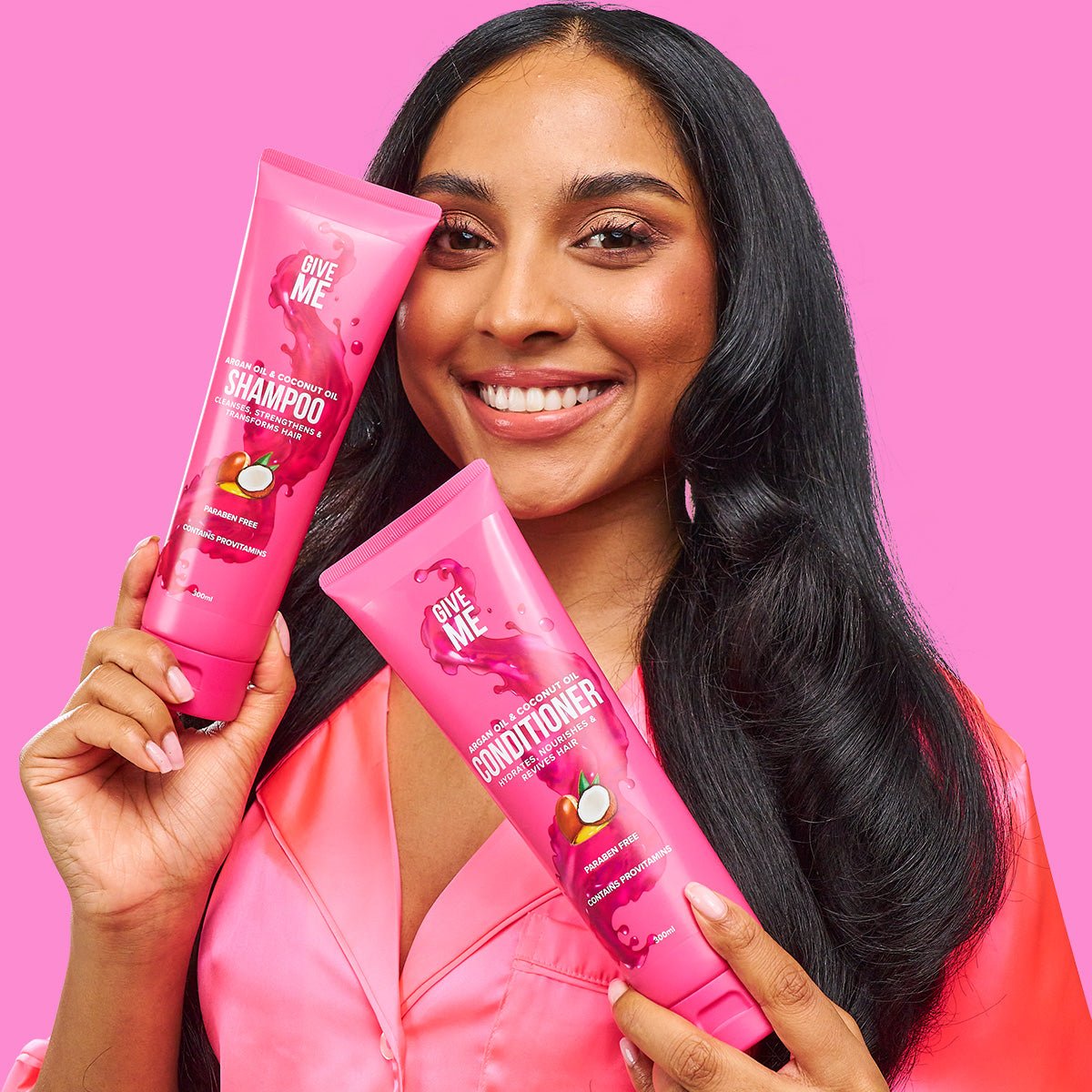 Nourishing Shampoo & Conditioner Bundle - Argan Oil & Coconut Oil - Give Me Cosmetics US