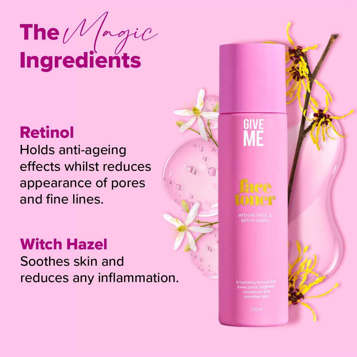 Witch Hazel Face Toner - Give Me Cosmetics US