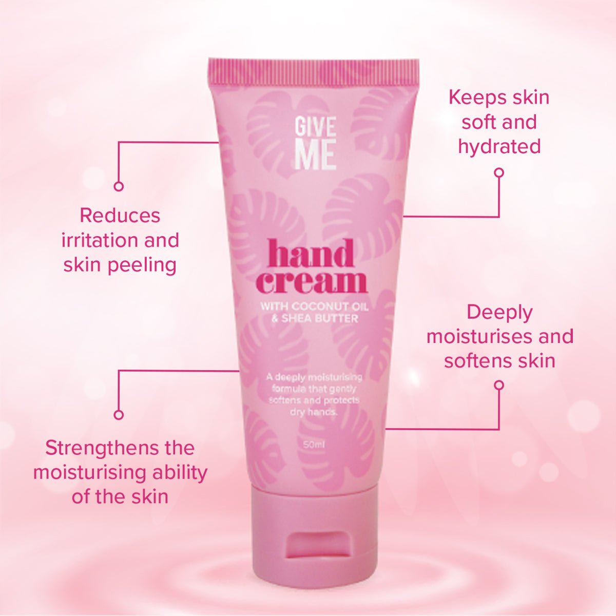 Coconut Oil & Shea Butter Hand Cream - Give Me Cosmetics