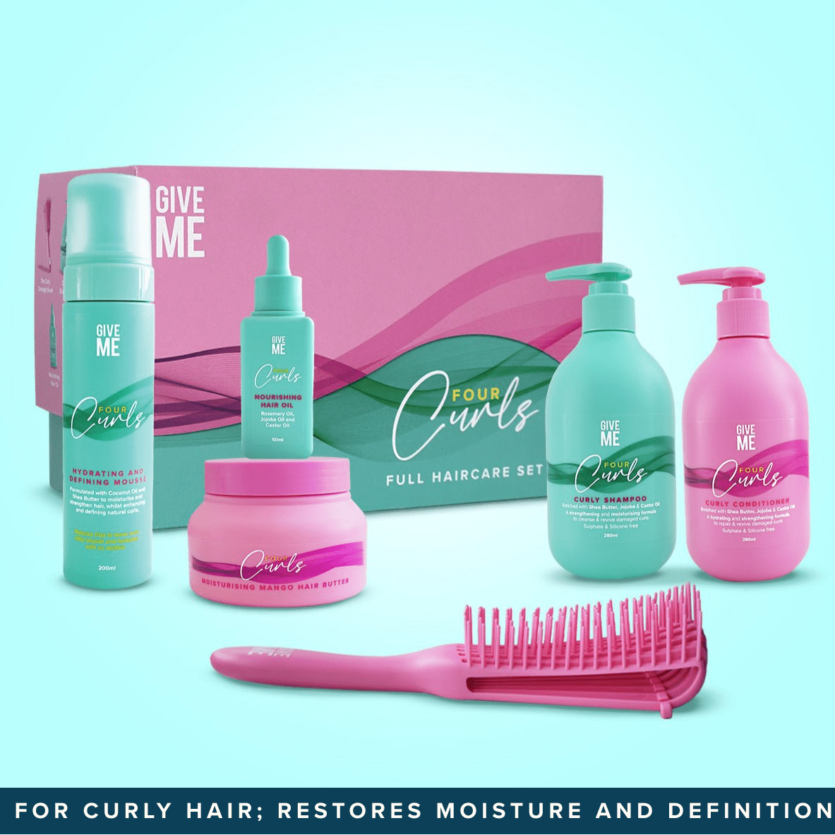Four Curls Full Haircare Set (Worth £63.94) - Give Me Cosmetics