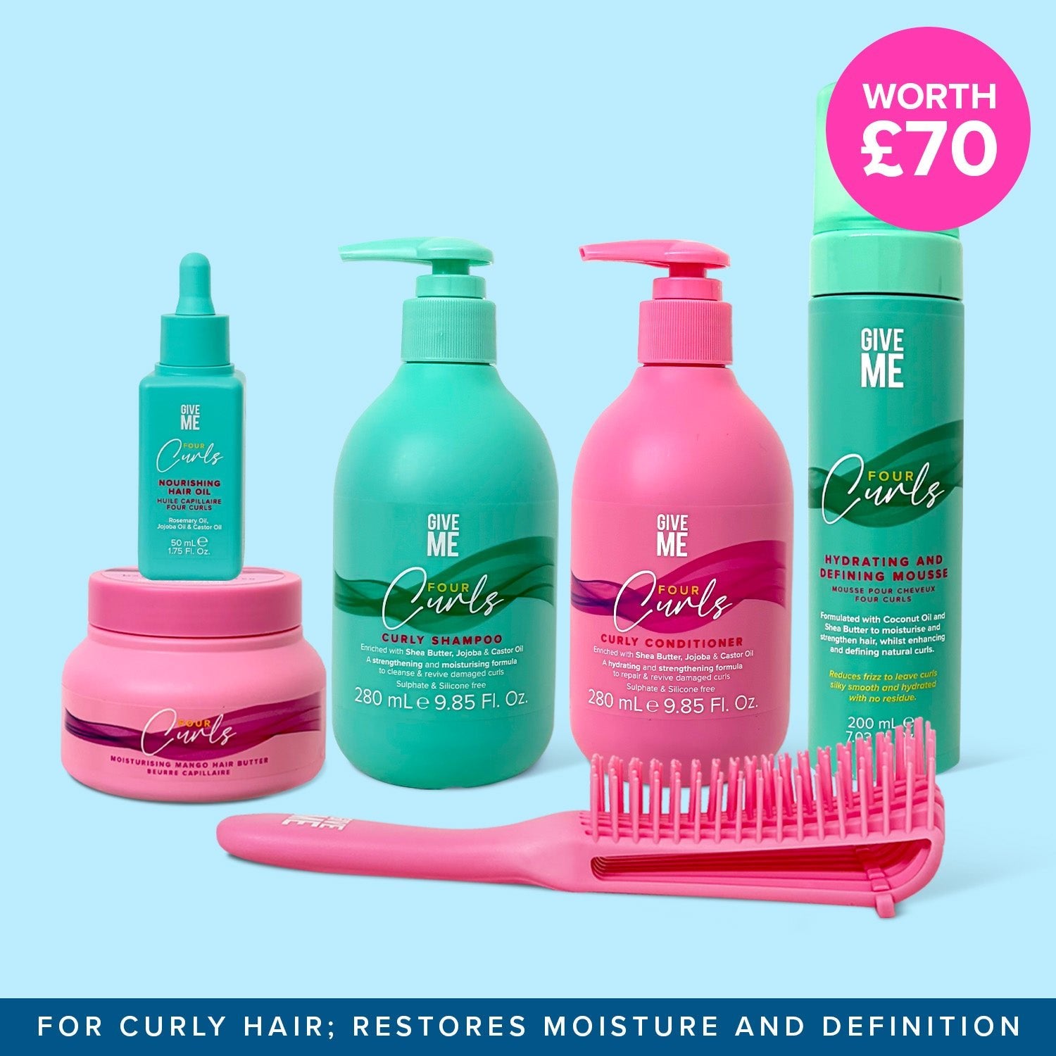 Four Curls Full Haircare Set - Give Me Cosmetics
