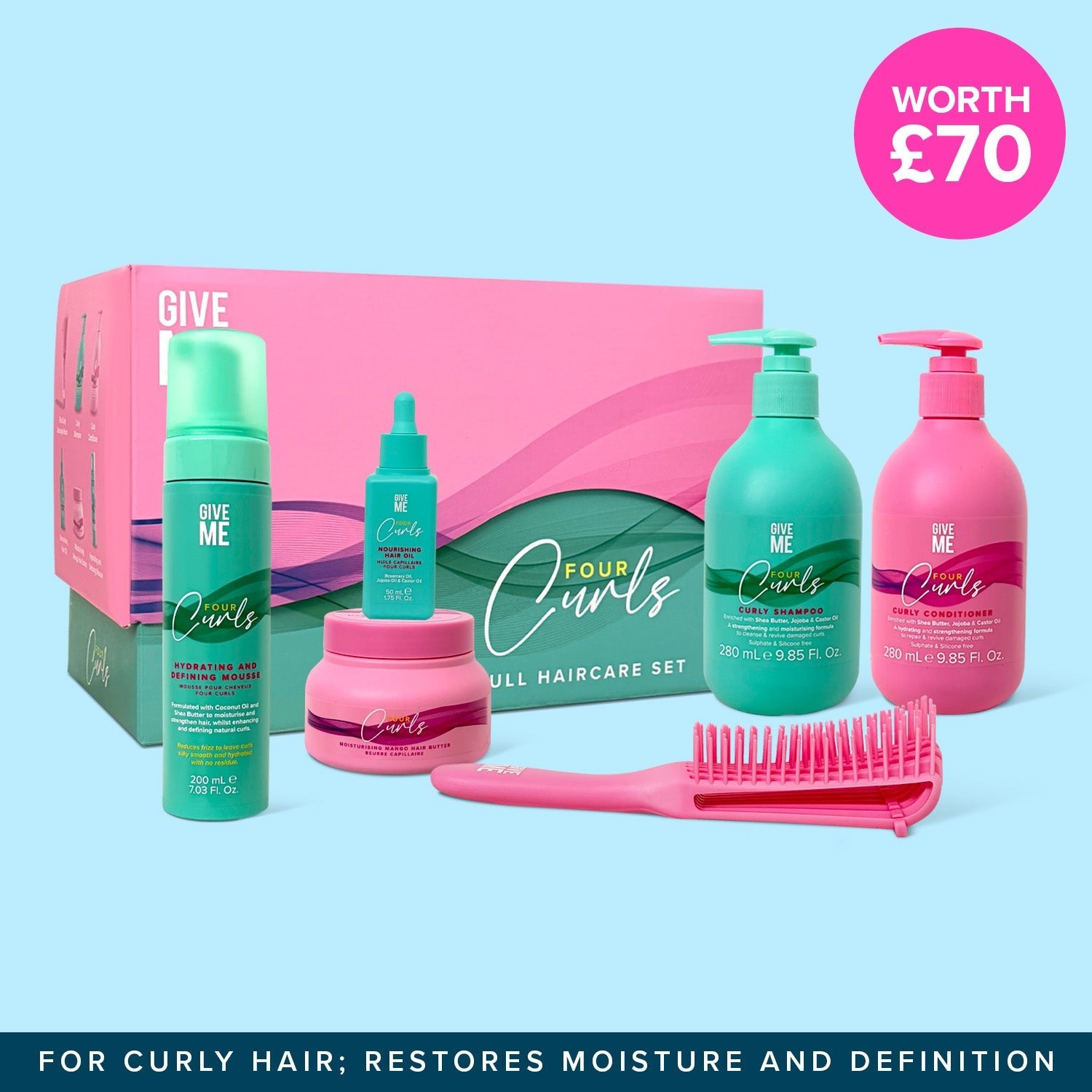 Four Curls Full Haircare Set - Give Me Cosmetics