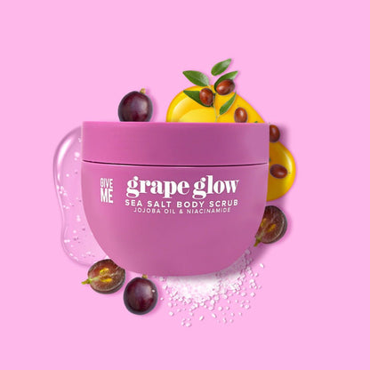 Grape Glow Sea Salt Body Scrub - Give Me Cosmetics