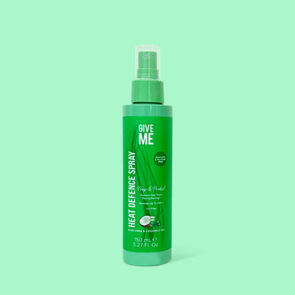 Heat Defence Spray - Aloe Vera & Coconut Oil - Give Me Cosmetics