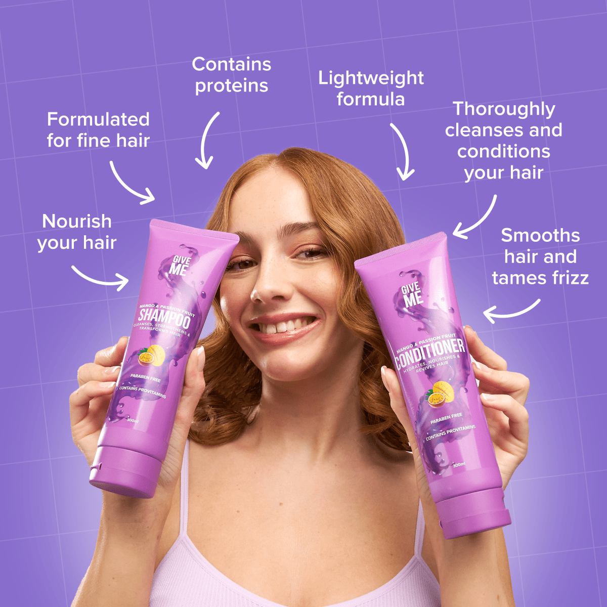 Mango & Passion Fruit Full Haircare Set (Worth £55.94) - Give Me Cosmetics