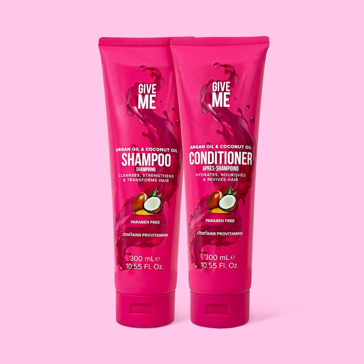 Nourishing Shampoo & Conditioner Bundle - Argan Oil & Coconut Oil (Worth £13.98) - Give Me Cosmetics