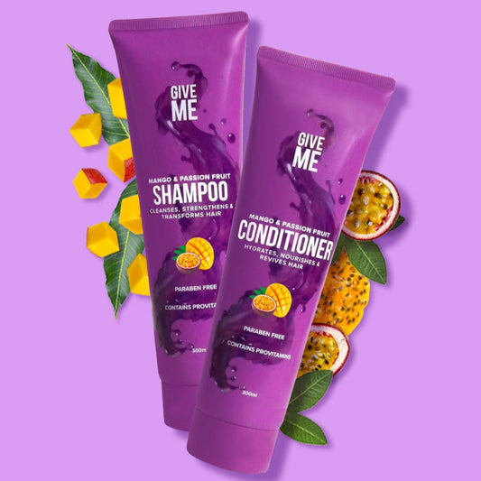 Nourishing Shampoo & Conditioner Bundle - Mango & Passion Fruit (Worth £13.98) - Give Me Cosmetics