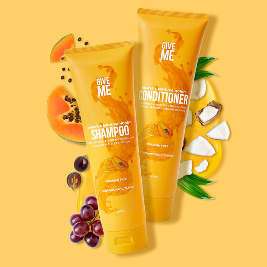 Papaya & Manuka Honey Shampoo and Conditioner Bundle (Worth £13.98) - Give Me Cosmetics