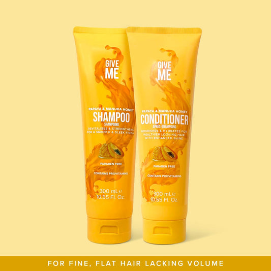 Papaya & Manuka Honey Shampoo and Conditioner Bundle - Give Me Cosmetics