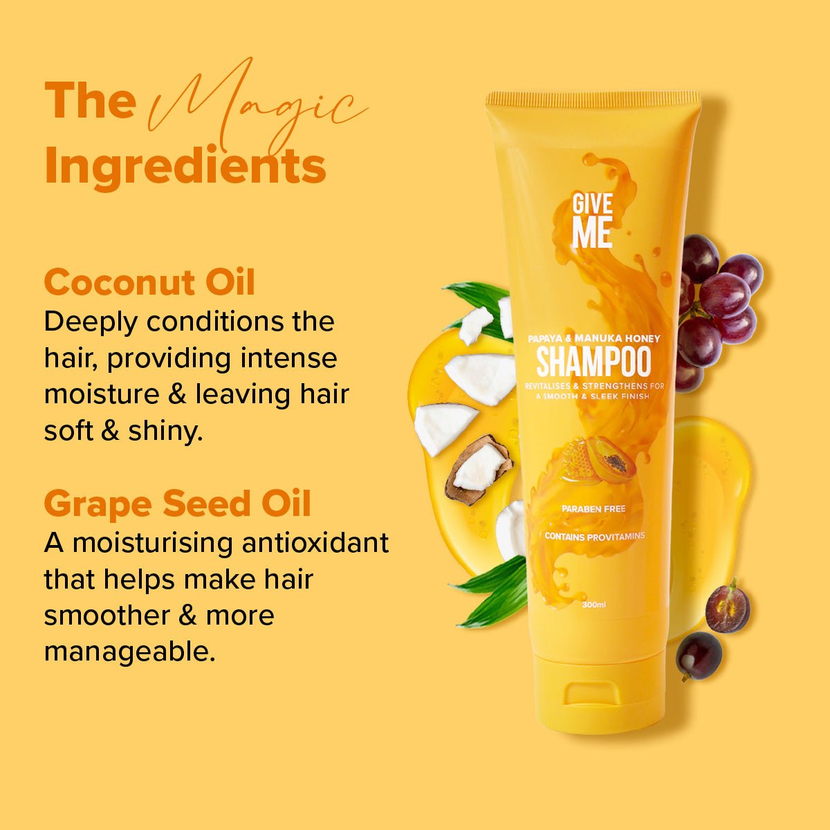 Papaya & Manuka Honey Shampoo - Give Me Cosmetics