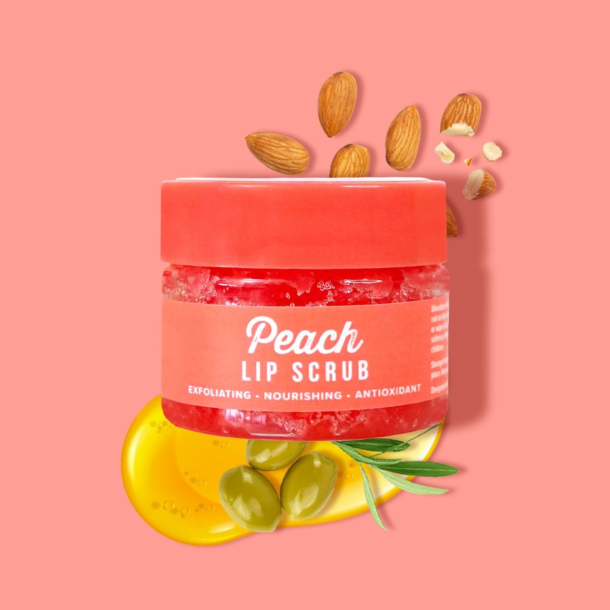 Peach Sugar Lip Scrub - Give Me Cosmetics