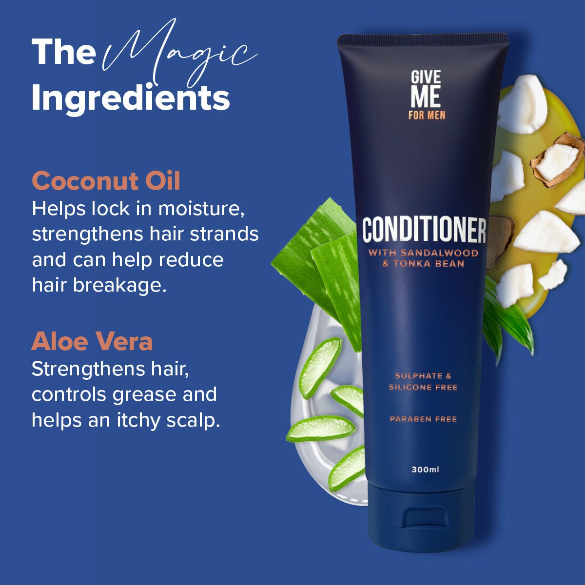 Sandalwood & Tonka Bean - Conditioner For Men - Give Me Cosmetics