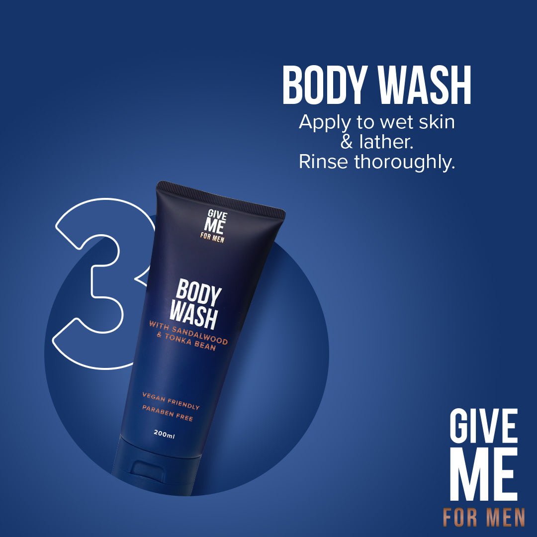 Sandalwood & Tonka Bean Essentials For Him (Worth £20.97) - Give Me Cosmetics