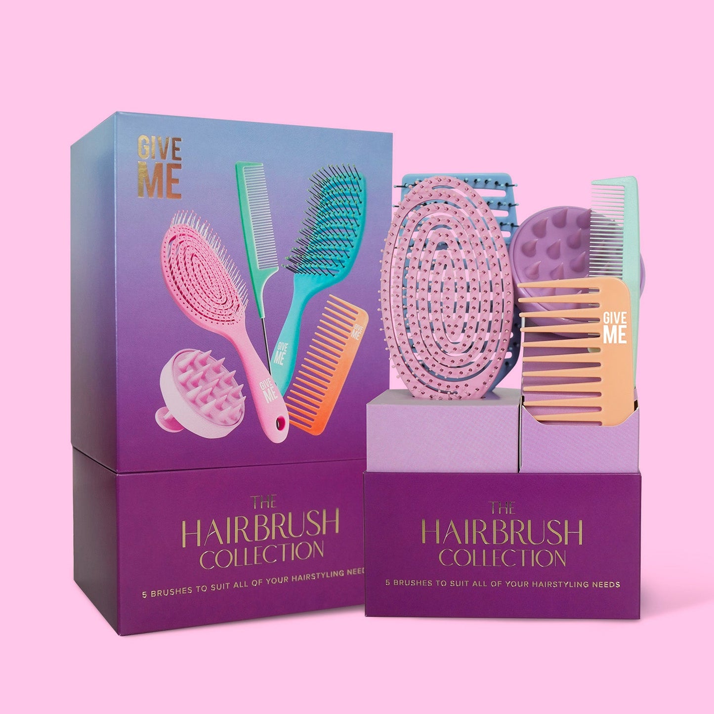 The Hairbrush Collection (Worth £39.95) - Give Me Cosmetics